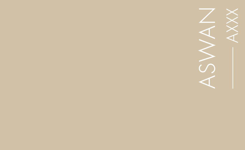 Couleur Aswan : Couleur sable doux. Légèrement jaune et doré.