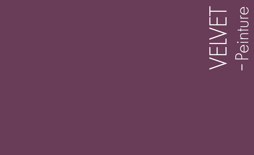 Couleur Peinture Velvet : Violet très doux, plus prune que bleu
