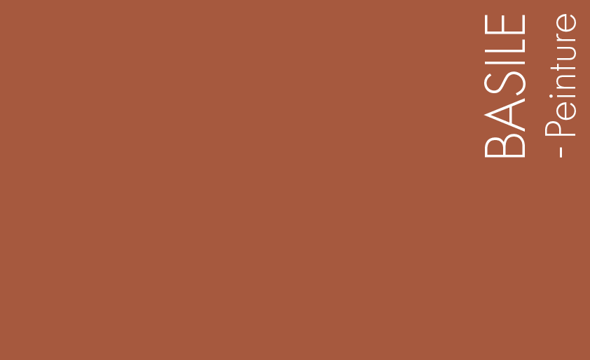 Couleur Basile : Rouge brique lumineux. Couleur Basile : Rouge brique lumineux.