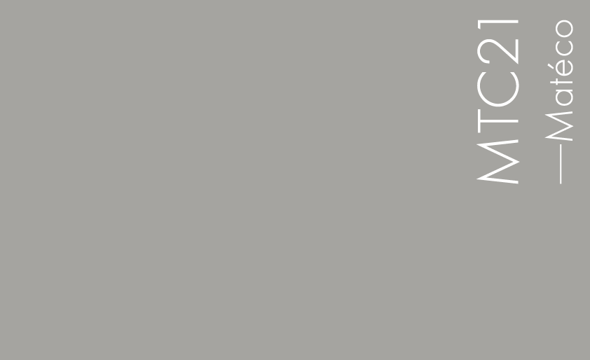 Couleur MTC21 : Gris moyen neutre, plus foncé que le MTC 18 Couleur MTC21 : Gris moyen neutre, plus foncé que le MTC 18